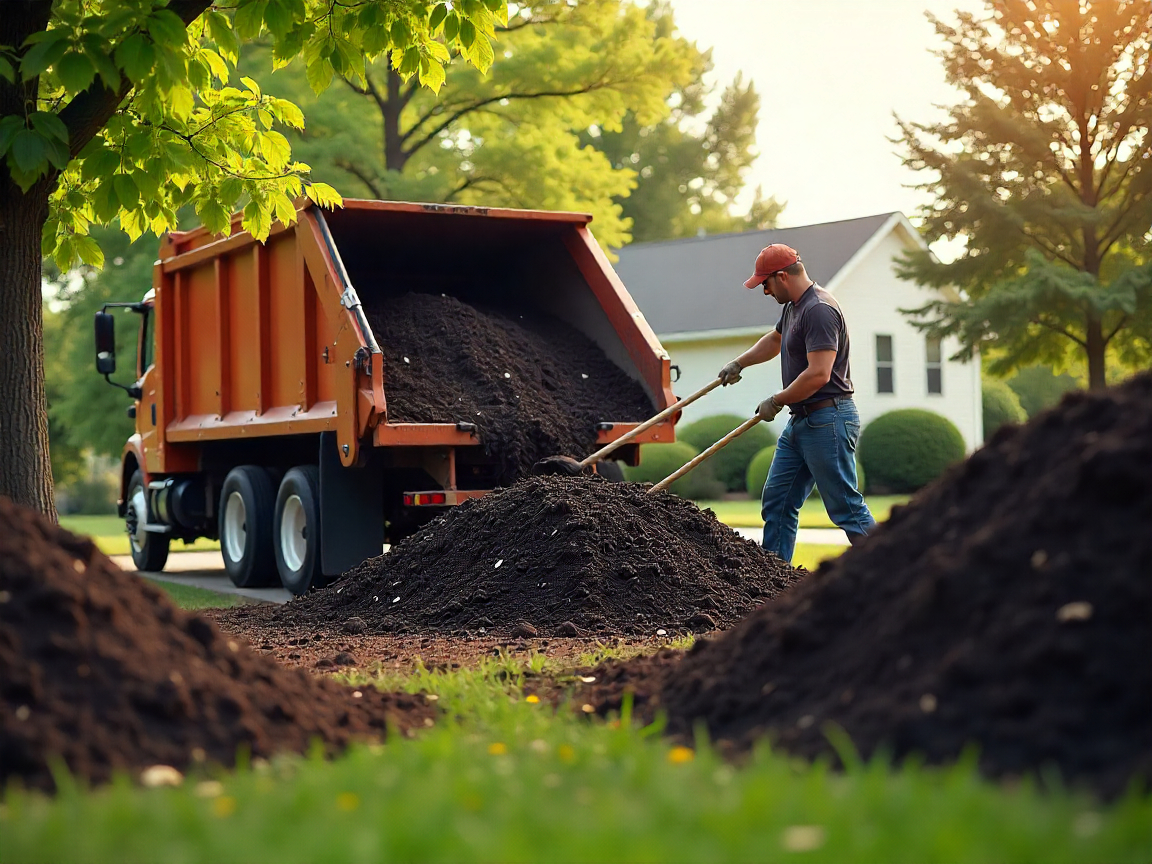 Professional mulching service